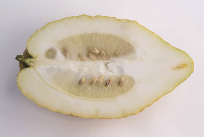 Italian citron fruit sliced open